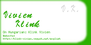vivien klink business card